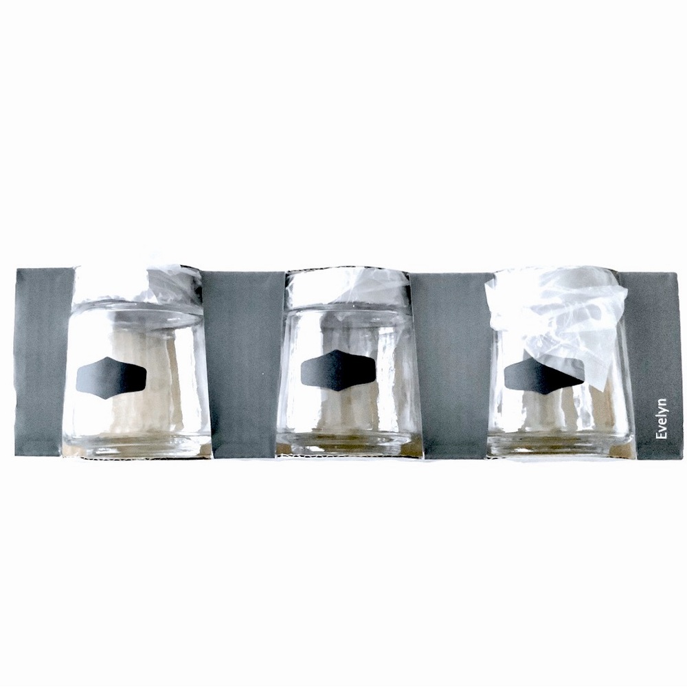 🆕 Set of 3 Spice Jars w/Black Writable Fronts 5.2oz Ea NWT